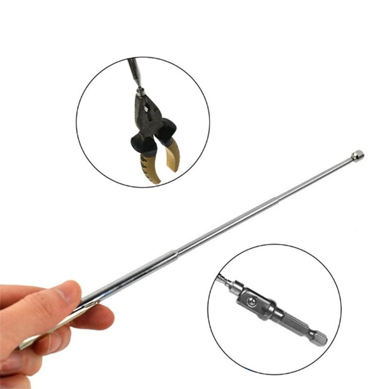Portable Pick Up Rod Extending Magnet Handheld Pick Up Mini Pen Magnetic Grabber Telescopic Magnetic Stainless Steel