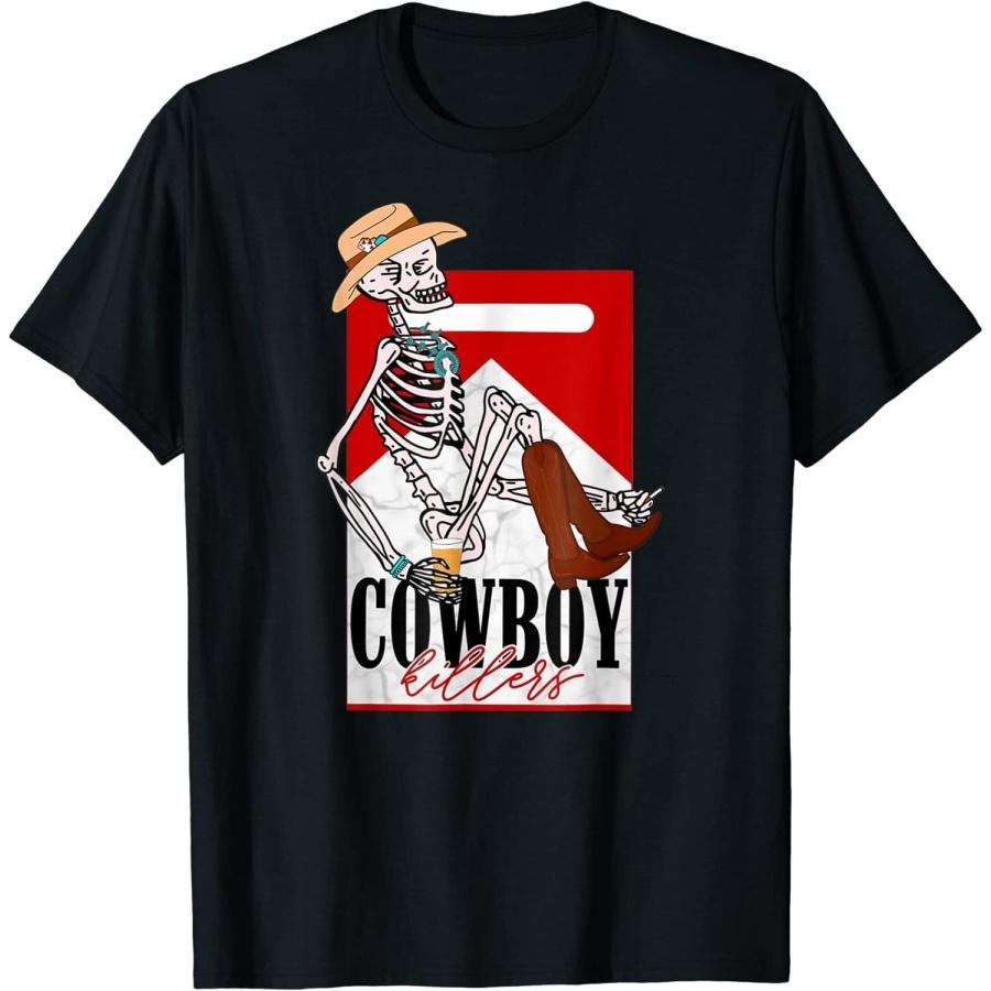 Qiyigs Cowboy Killers Skeleton T-Shirt XXXXXL разноцветный