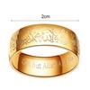 Rings Lightweight Titanium Finger Rings Steel Religious Resistant for Wedding