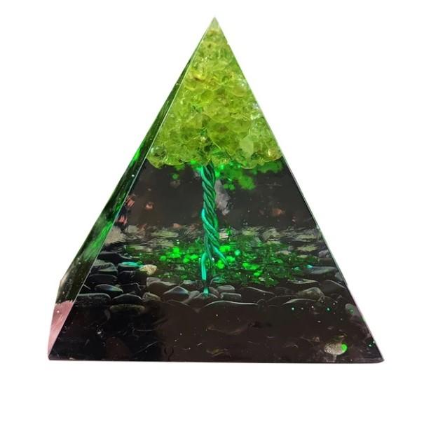 Baum des Lebens Orgonit Chakra Pyramide Gesunde Kristalle Energie Reiki Multiplikator Amethyst Meditation Glück Reichtum Stein