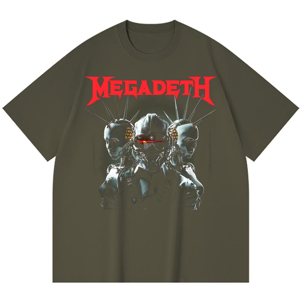 230 g/m² 100% Bavlna T-shirt Heavy Metal Rocková Kapela Tisk Populární Hudby Unisex Těžký Bavlněný T-shirt