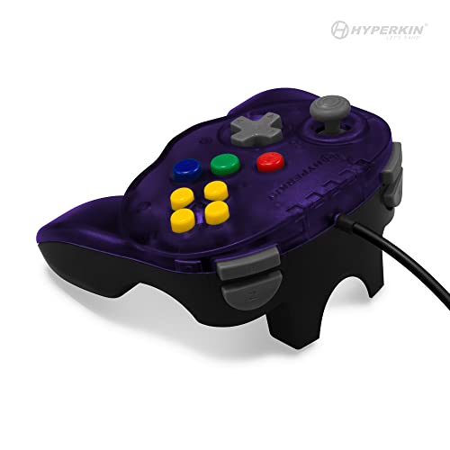 Hyperkin N64® Wired Controller Original Port Fleet Admiral Hyperkin Fleet Admiral N64 Wired Controller Purple
