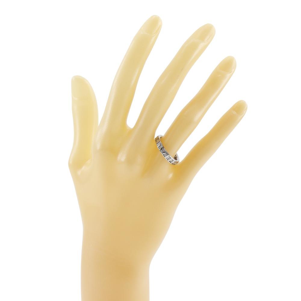 Ring Pt900Platin/Diamant #7.4(US-Grösse) 5.3g Frauen Gebraucht