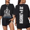 Beyonce Cowboy Carter Washington DC Tour T-shirts Unisex Dames Hoge Kwaliteit Kleding Mode Vintage Katoen Zomer Zacht T-shirt