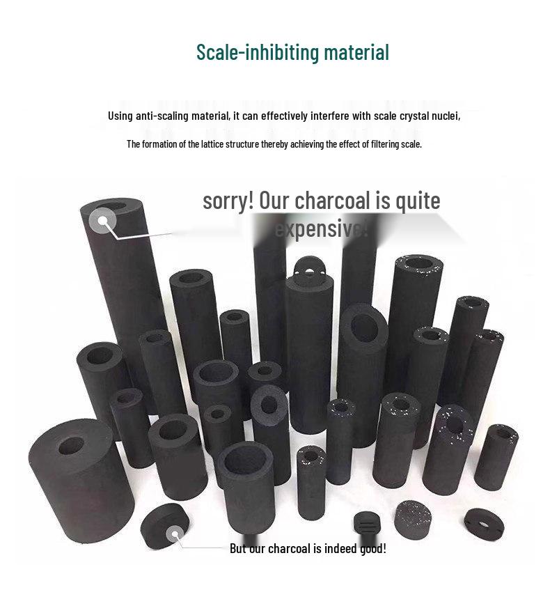 10-inch Carbon Water Purifier: Sintered Activated Carbon Filter Cartridge for Kitchen Tap - Removes Scale and Chlorine.
