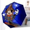 Sorcerer Mickey, Magical Moment Themed Automatic Opening and Closing Umbrella, Brightly Colored 8-rib Portable Umbrella, Suitable for Men an