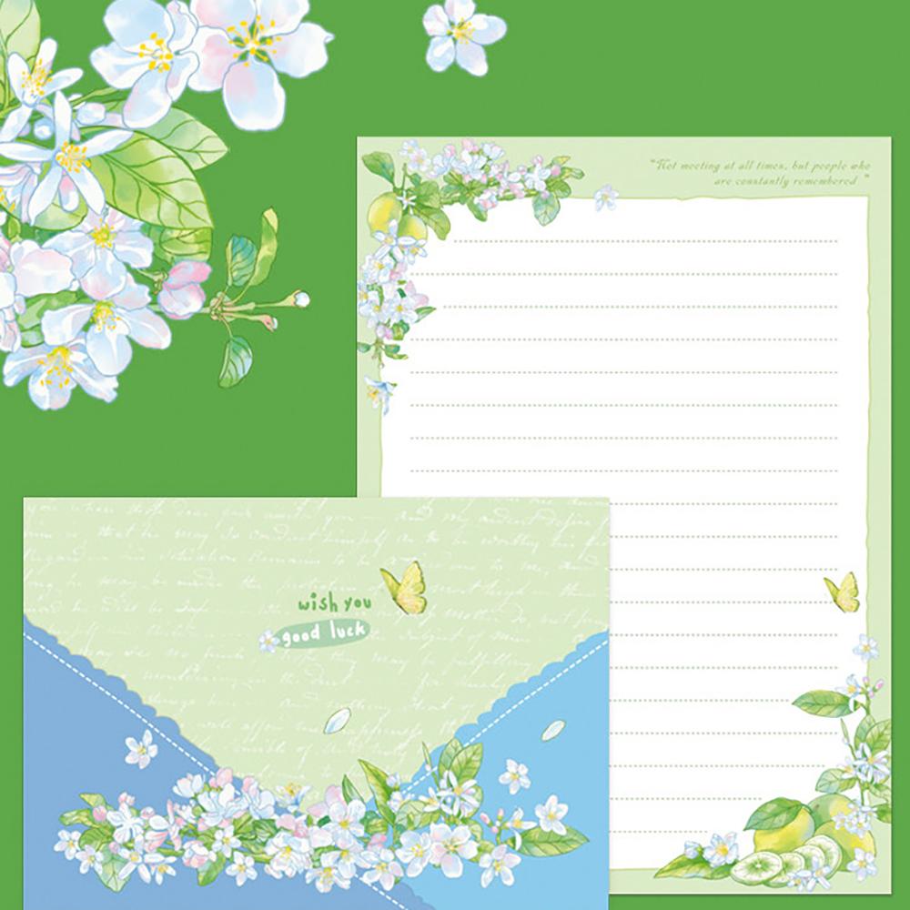 Envelope Letter Set Lemon Early Summer Handwritten Letter Art Confession Love Letter Blessing Message Letter Envelope
