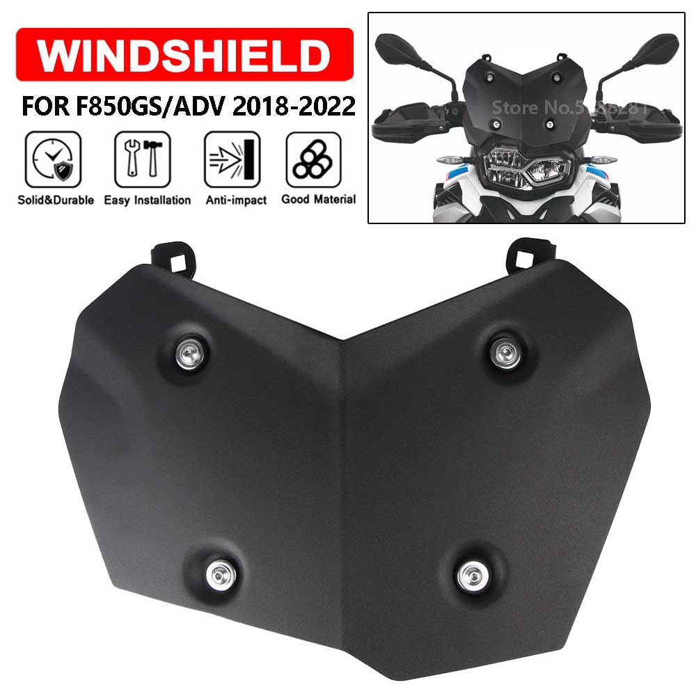 Headlight Aluminium Windscreen Windshield For BMW F850GS Adventure F 850 GS 2019-2023 F850 GSA Aluminum Wind Deflector Protector