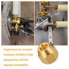 10Pcs Brass Flares Nuts Copper Pipe Extension Joint Connectors Replacement Flares Tube Fittings Easy To Installation