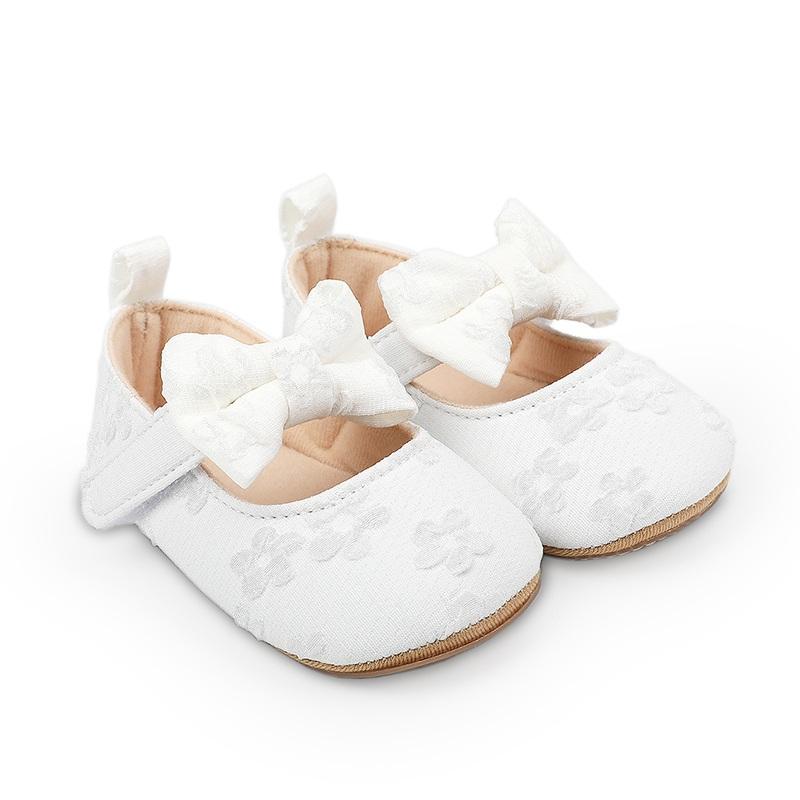 Dívčí Dívčí Bavlněné Boty Retro Květinový Design Bowknot Jarní Podzim Batolata Předchodkyně Boty Kojenecká První chodítka