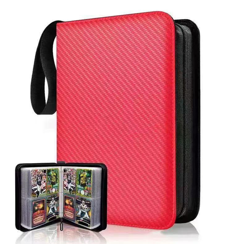 Four-Pocket PU Zipper Pokémon Card Binder - Trading Card Collection Album
