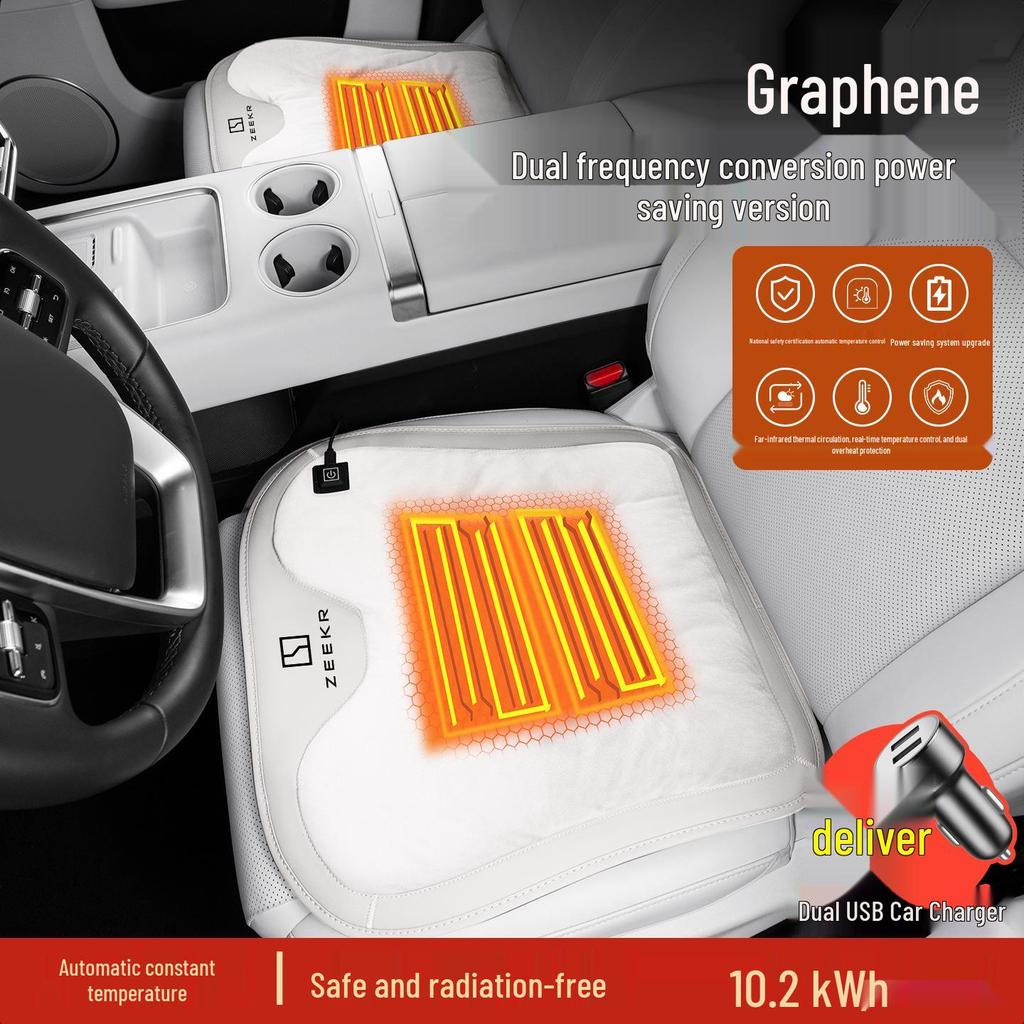 Zeekr Heated Flannel Seat Cushion for Models 001/009/X/007