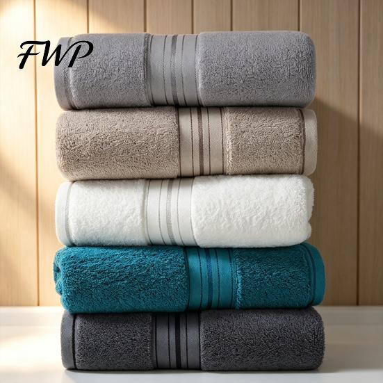 Multi Purpose Cotton Towel Bath Towels, Thickened Ultra Soft Absorbent Towel, Quick-Drying Premium Hand Towels Lightweight Bathroom for Travel,