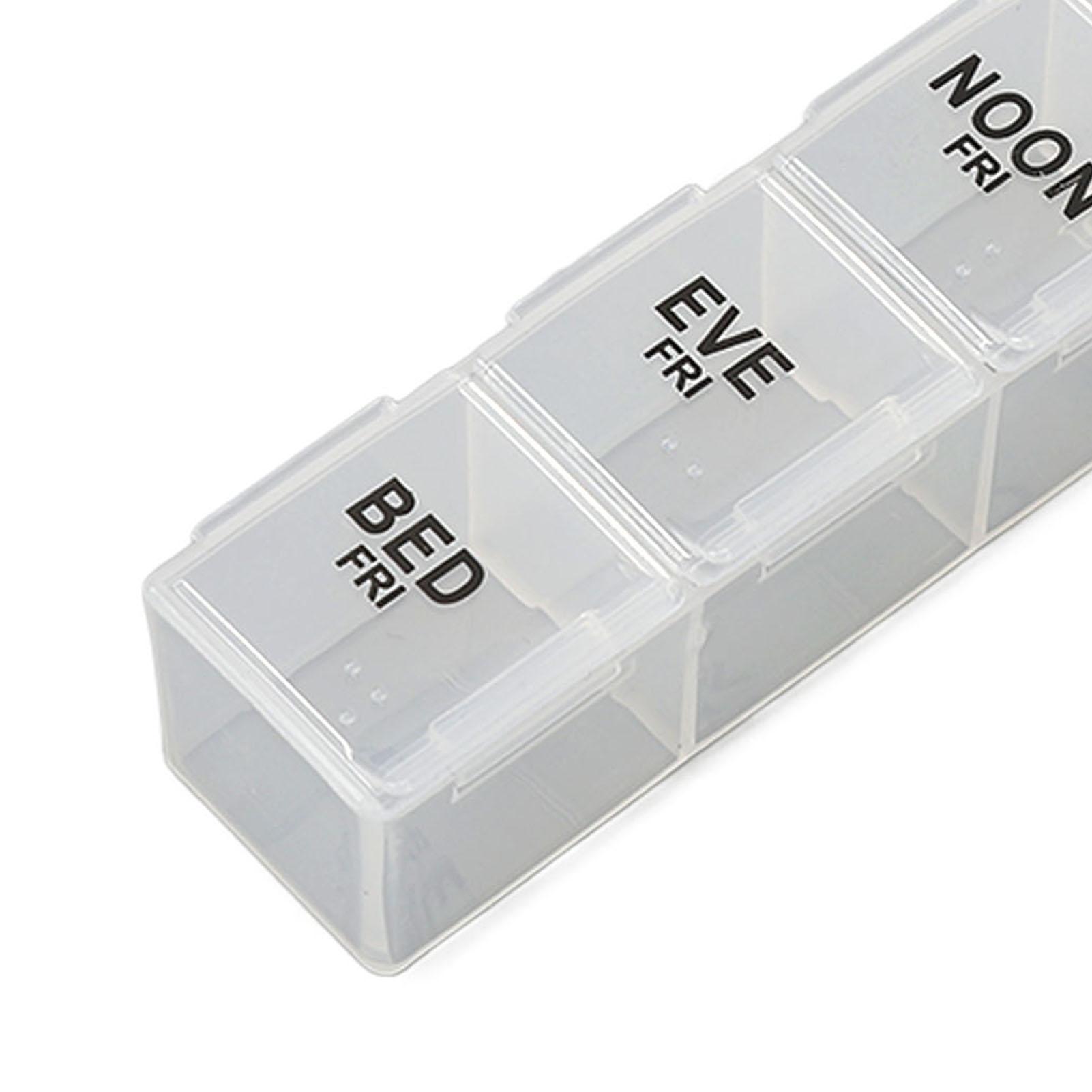 

14 шт. органайзер для лекарств PU ежедневный еженедельный большой отсек коробка аптечка контейнер для хранения