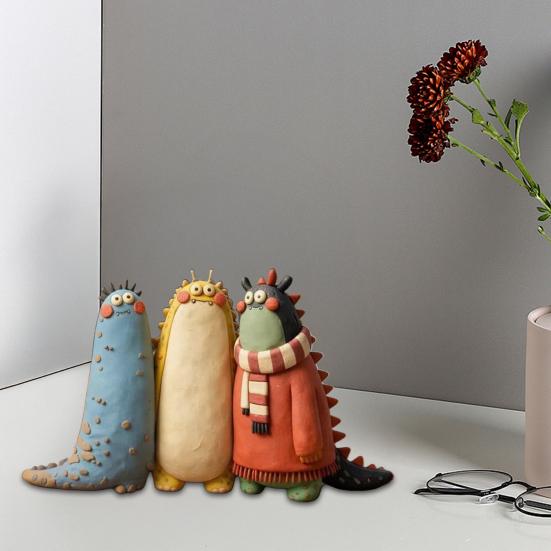 Doll Model Handmade Clay Statue Decorative Fantasy Sculpture Whimsical Cartoon-Inspired Collectible Art Home Decor