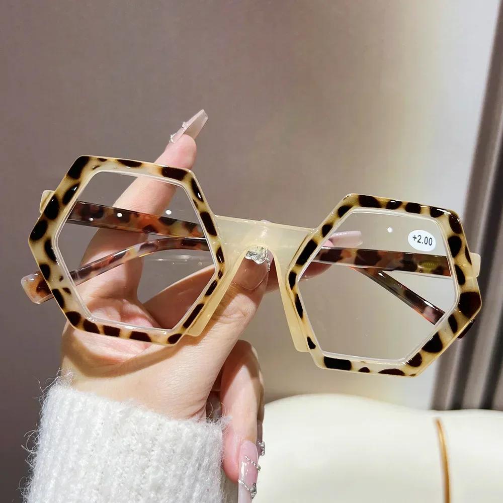 Blue Light Blocking Hyperopia Glasses for Women Men Fashion Irregular Eyeglasses Computer Eye Protection Reading Eyewear Diopter