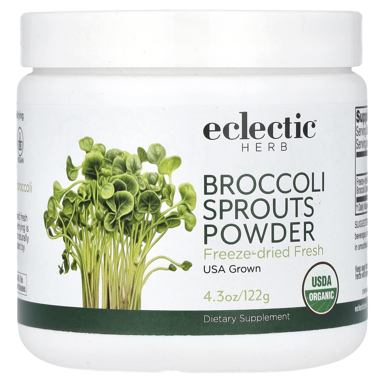 

Broccoli Sprout Powder, 122G(4.3Oz)
