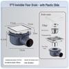 15x15 Odor-Proof Invisible Floor Drain, 304 Stainless Steel, Concealed for Bathroom or Shower Room