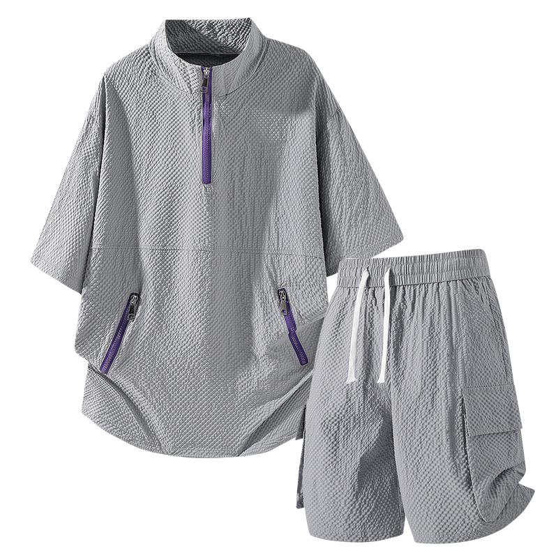Suit Casual Sports Men's Short-sleeved Shorts Men's Outfit Complete Set