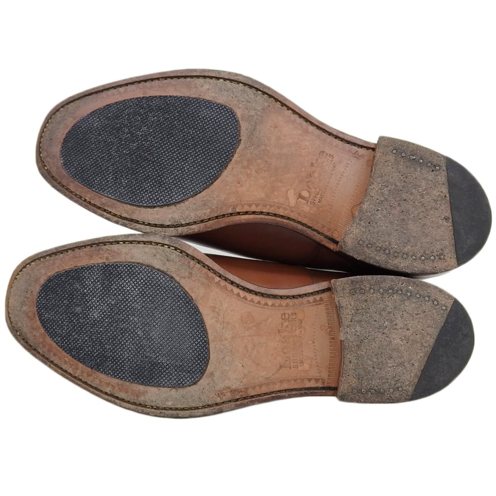 Loake Men's Leather Straight-Tip Shoes, Brown, Size 7 shoes 7 BrownUsed