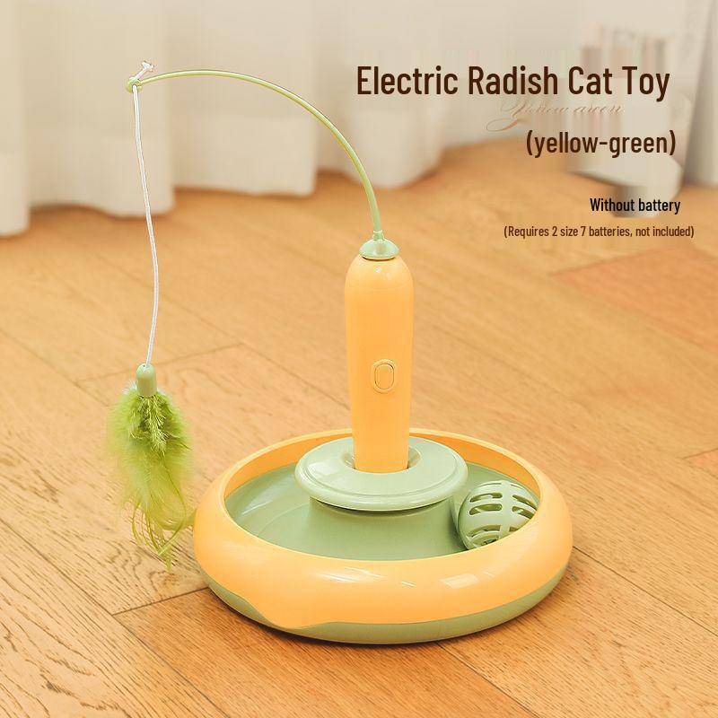 Durable Electric Turntable Cat Teaser: Self-Entertainment Toy for Kittens
