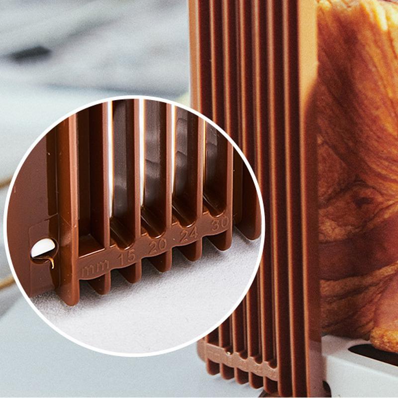 Supporto Taglia Pane Tostato, Strumento da Taglio Pieghevole in Plastica, Stampo Taglia Sandwich, Rastrelliera Taglia Pagnotta, Strumento per la Cottura, Gadget da Cucina