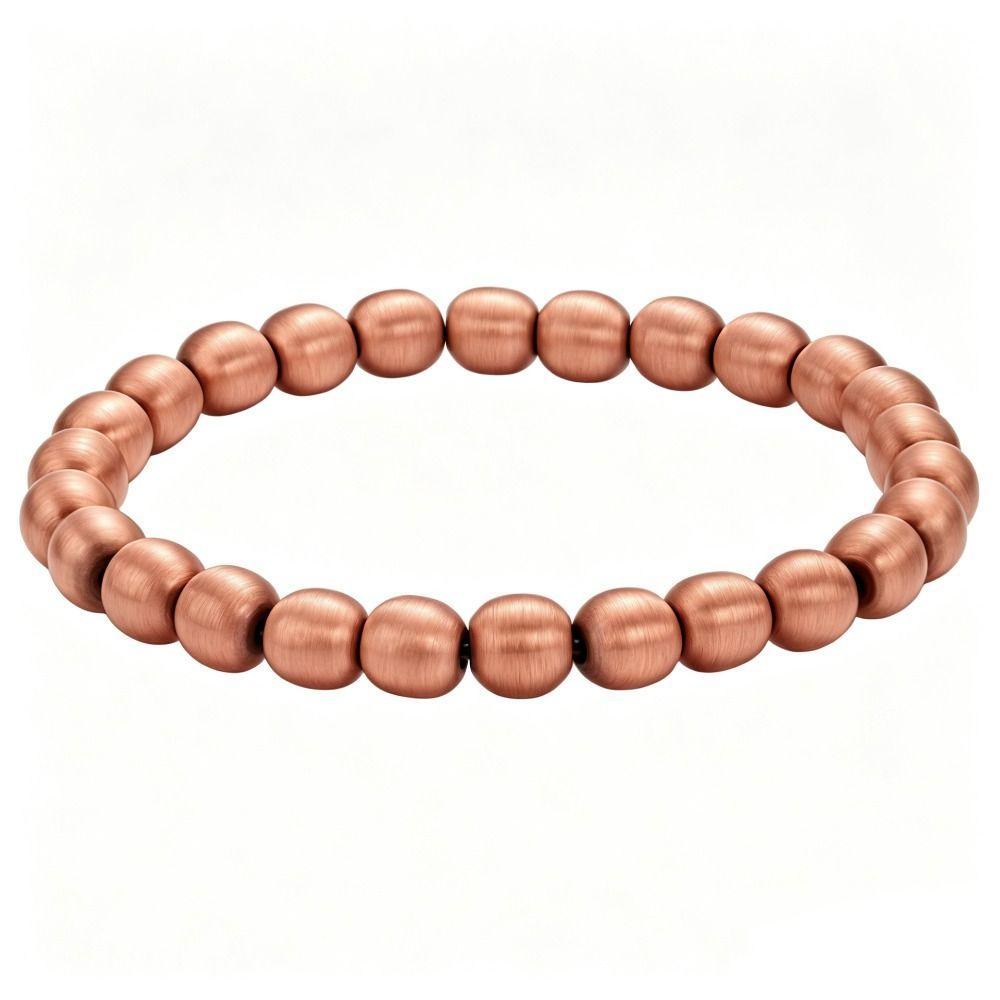Pure Copper Pure Copper Bracelet Smooth Beads Beaded Bracelet Copper Bead Bracelet Women Men