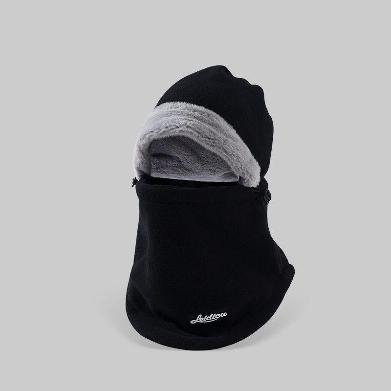 

Мужской мотоциклетный шлем и внутренняя подкладка, осенне-зимний головной убор, ветрозащитная и морозостойкая маска для лица, теплая интегрированная шапка для верховой езды one size чёрный