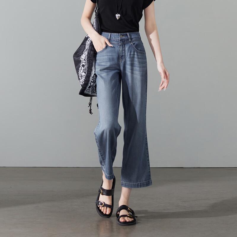 SOFSIL Women s Summer Retro Cropped Flared Jeans 26/S