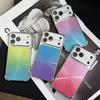 Applicable To Apple 17promax Mobile Phone Case Electroplating Two-color Colorful Apple 16pro Airbag Anti-drop 15 Protective Cover