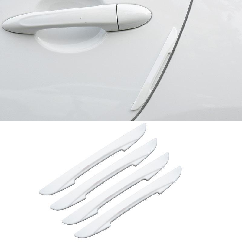 4PCS New Car Side Door Edge Protector Protective Strip Scrape Guard Bumper Guards Handle Cover 3D Sticker car styling emblem