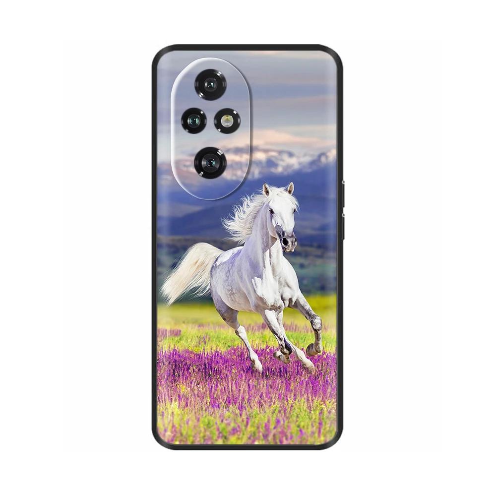 Für Honor 200 Pro Hülle Niedlich Weich Silikon TPU Coque Funda für Honor 200 Pro honor200 Handyhülle Schwarz Capas Für Honor 200 Lite
