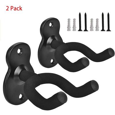 2 Pack Guitar Wall Mount,Ukulele Hanger Hook Holder Stand Guitar Hangers Hooks for Acoustic Electric Bass Guitars and Ukulele