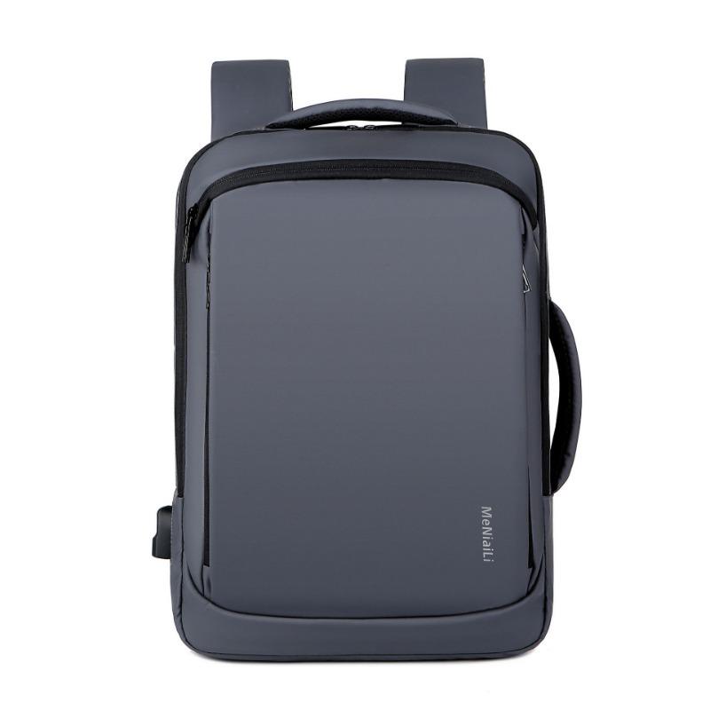 

Business Men s Large Capacity Casual Bag Commuting Backpack Fashionable High-end Backpack Lightweight серый