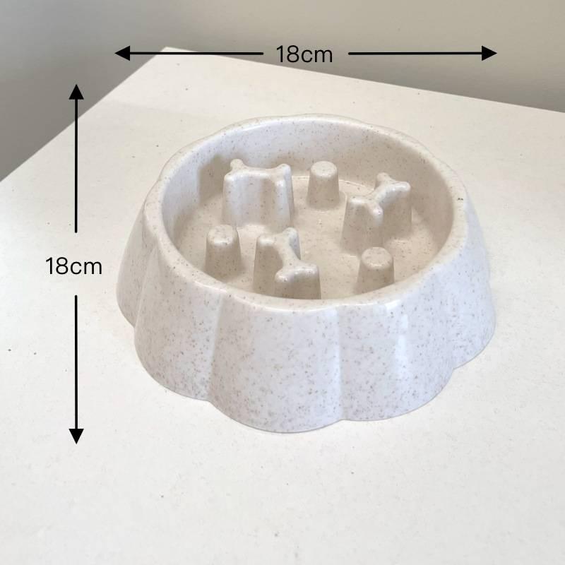 Pet Safe Slow Feed Bowl For Small Dogs And Cats With Anti Spill Design