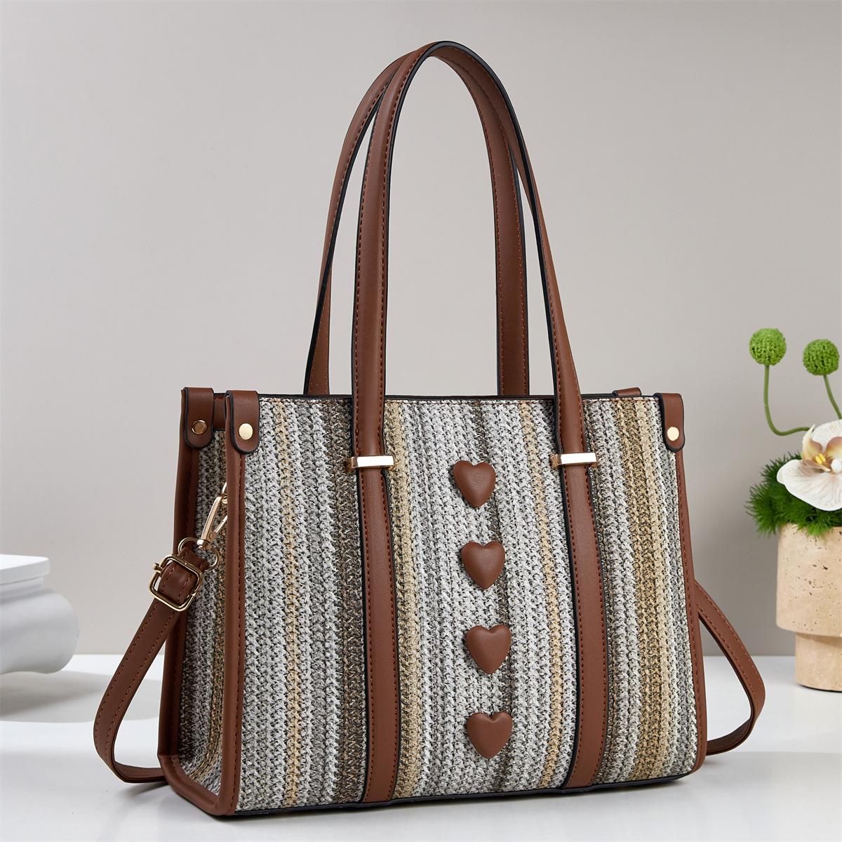 

Elegant Winter Women s Handbag Large Capacity Commuter Crossbody Bag Fashionable Vintage Womens Shoulder Bag bolsa feminina 30x11x23cm