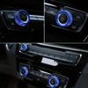 3pcs Car Air Conditioning Audio Volume Knob Ring Button Switch Trim Cover For BMW 1 2 3 Series X1 X2 F20 F21 F46 F30 F35 F47 F48 F39