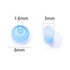 100Pcs/Lot Jelly Color Imitation Jade Glass Beads Abacus Beads Wheel Shape Loose Spacer Beads For Jewelry Making DIY Accessories