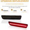 LED Side Marker Lights Rear Bumper Marker Lamp Reflectors for Ford Mustang 2005-2009, Smoked Len 2PCS (Red)