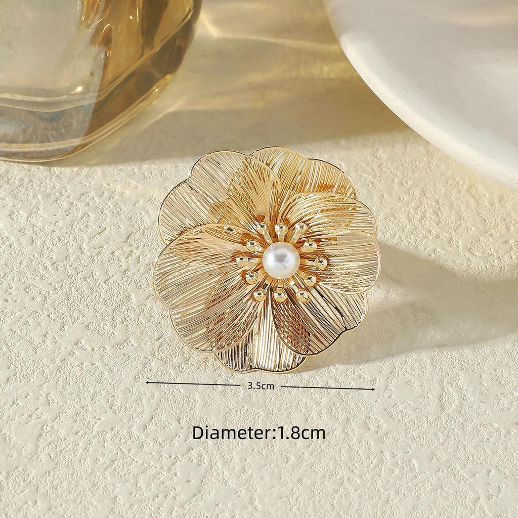 European & American Fashion Star Flower Punk Ring - High-End, Simple Niche Jewelry