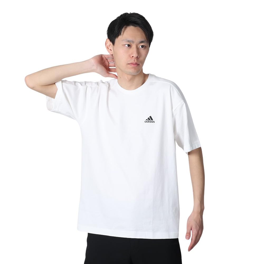 Adidas Short Sleeve Word White Size L Men's T-Shirt, JSY30, (IM8769),