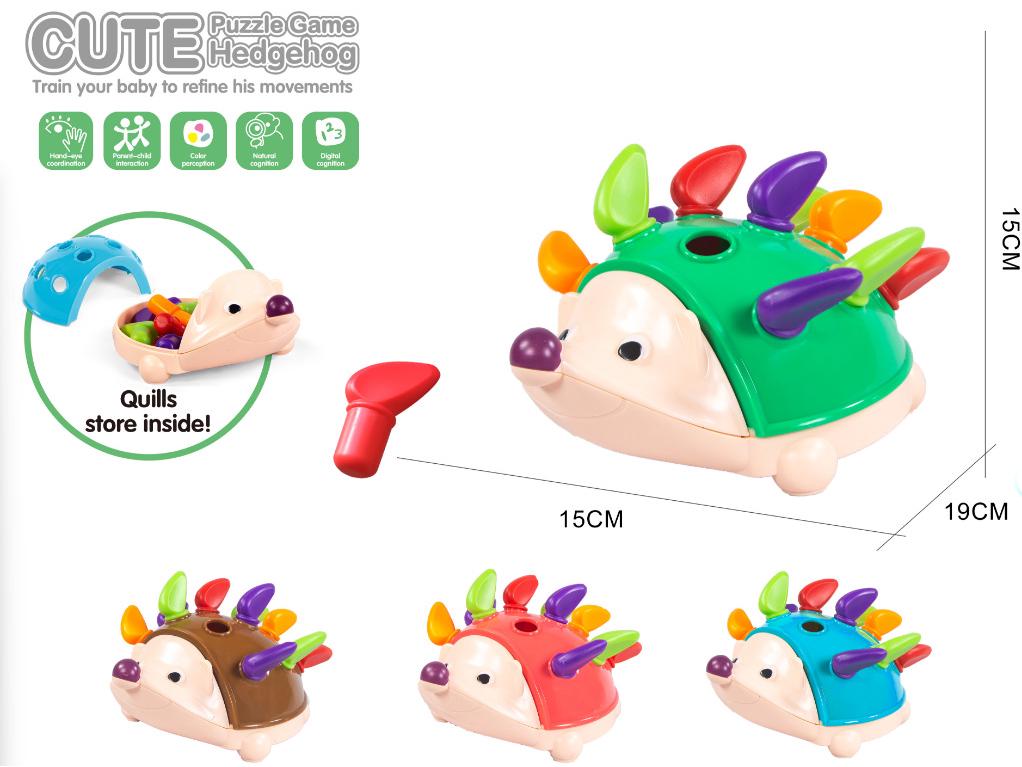 

Игрушка для координации рук и глаз для малышей-ежиков для раннего развития (1-3 года)