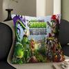 Game P-Plants Vs Z-Zombies Pillow Cushion Cover Pillowcase Living Room Sofa Home Decor Customized