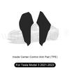 For Tesla Model 3 Highland 2024 Center Leather Kick Mat Model 3/Y 2021-2023 TPE Waterproof Mat On Both Sides of Center Control