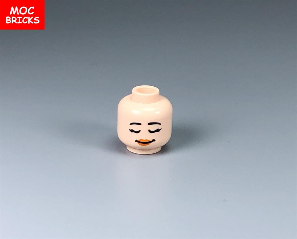 10pcs MOC Bricks Male and Female Figure Head Face Expression DIY Mini Dolls Model Building Blocks Educational Toys