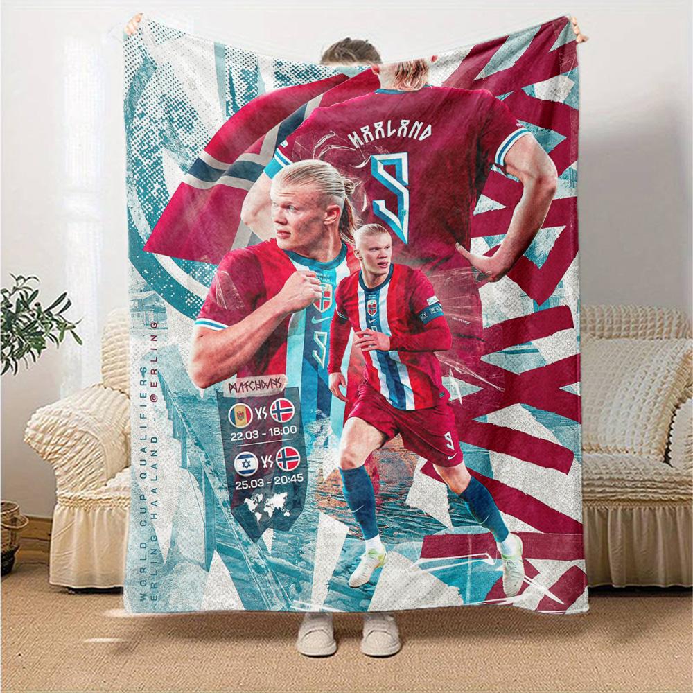 Haaland Blanket Ultra-Soft Perfect for Office Seaside Picnics Four Seasons Multipurpose Stylish Decor Ideal Gift for Friends Family Couples Picnic