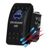 12v/24v Blue Led Light 5 Pin On Off SPST Rocker Switch 7 Pin On Off On ARB Carling Style Car Boat Waterproof Pump Push Switch