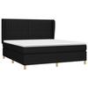 3128703 vidaXL Divan Bed with Mattress Black 180x200 Cm Fabric