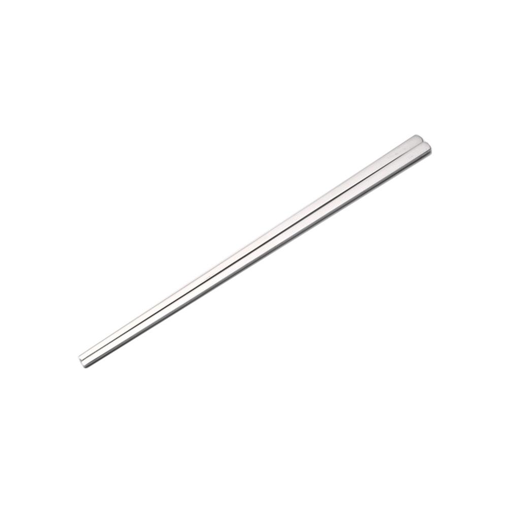 Korean Stainless Steel Spoon Chopstick Set, Restaurant Hotel Golden Spoon Solid Flat Chopsticks