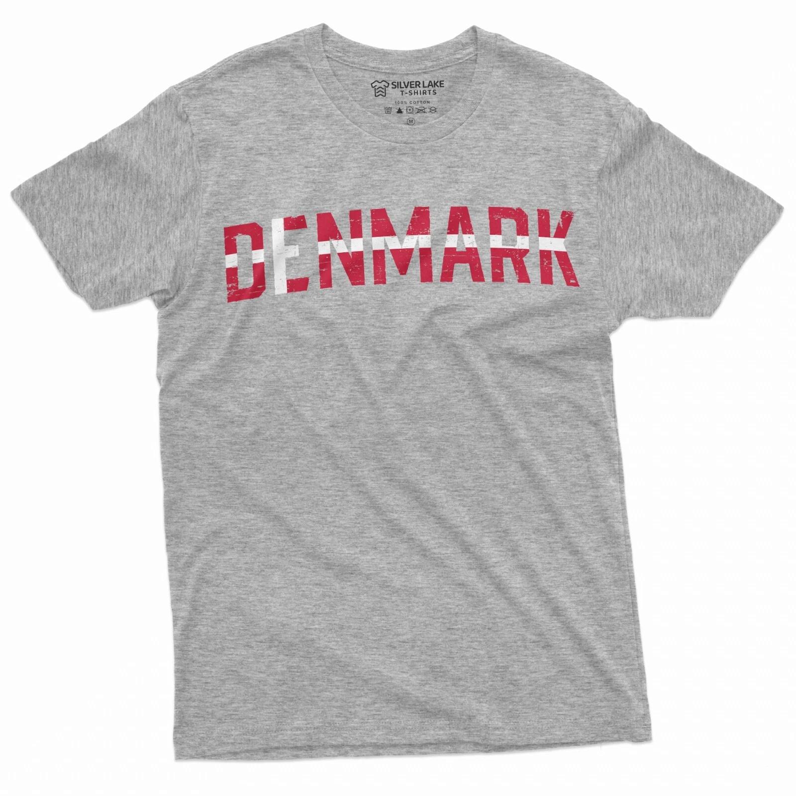 Denmark T-shirt Danmark Patriotic National Day-shirt Nordic Viking Danish Tee L